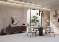 Esszimmer Set Esstisch 4х StüHle Sideboard Spiegel Modern Funktional