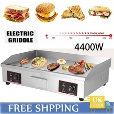 Commercial 73cm Wide Electric Griddle Countertop Hotplate Burger Grill BBQ Flat