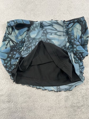 Urban Outfitters Asymmetrical Mesh Butterfly Mini Skirt Womens S/P - Picture 4 of 10