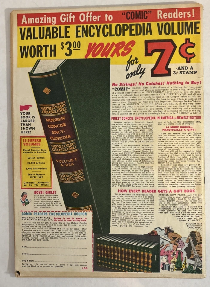 Quadrinhos Whiz #34 Captain Marvel 1942 Fawcett vintage 3 Tenente Marvels Gold Ag - Imagem 3 de 3