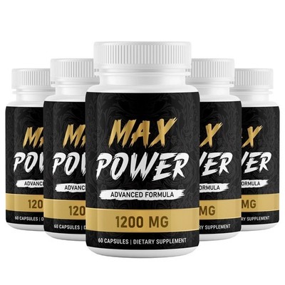 (5 Pack) Max Power for Men - MaxPower Powerful Male Health Enhancement Support