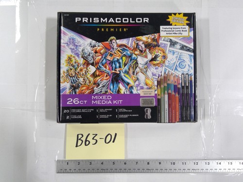 Prismacolor Premier 26ct Mixed Media Comic Art Set Limited Edition Kit Lessons