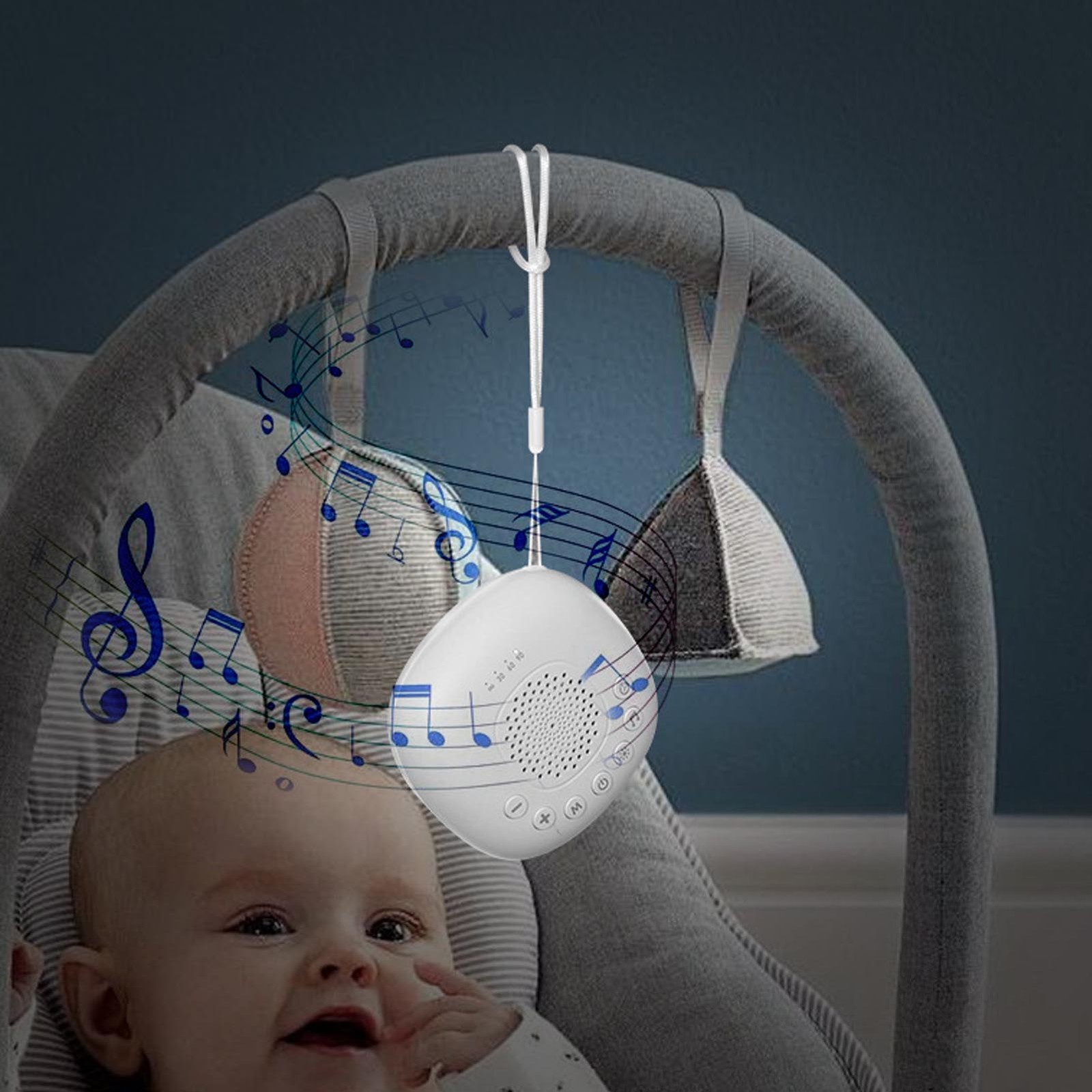 20 Sounds White Noise Machine Natural Rain Sound Therapy Sleeping Aid w/ Timer