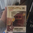 Funko Pop! Vinyl Futurama Robot Devil #30 Animation Vinyl Figure 2015 Red Yellow