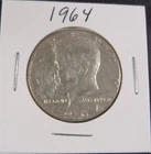 1964 Kennedy Half Dollar - 90% Silver - Nice Detail - Nice Coin
