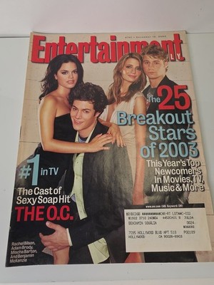 Entertainment Weekly Dec 2003 The OC Rachel Bilson Adam Brody