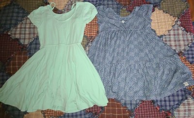 Size 3 Bundle Omi Jo Well Dressed Wolf Mint Dancer & Diagonal Crosshatch Dress 