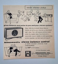 Vintage Kinematix Stereo Balance Control - 1959 AD Mid-Century Hi-Fi Music Art