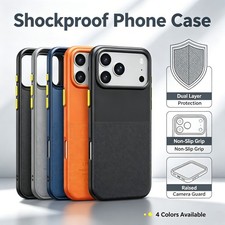 Magnetic Anti-Slip Shockproof Phone Case for iPhone 17 16 15 14 13 12 Pro Max