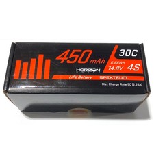 NEW Spektrum 14.8V 450mAh 4S 30C LiPo Battery with IC2 Connector