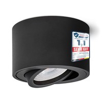 Deckenspot Smol Schwenkbar Schwarz Mit Led 4W Neutralweiß Aufbauspot Strahler