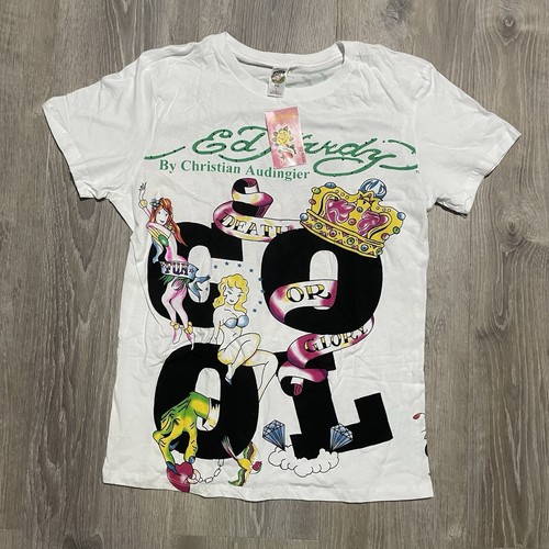 Ed Hardy by Christian Audigier T-Shirt – Women's Large - Tattoo Graphic Tee