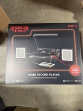 Stranger Things Victrola WSQK Record PLAYER WSQK Collection VINYL RECORD 2 SET
