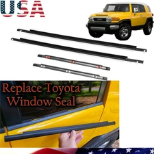 Door Belt Molding Weatherstrip (FRONT & REAR SET) for Toyota FJ Cruiser 07-2014