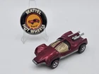 Hot Wheels Redline Mantis Spectraflame Magenta 1970 Vintage HK Toy Car Button