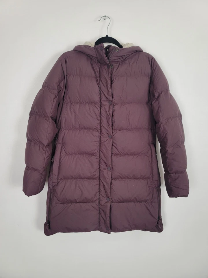 Abrigo parka REI Co-op Norseland para mujer mediano púrpura plumón acolchado chaqueta con capucha Foto 2 de 4