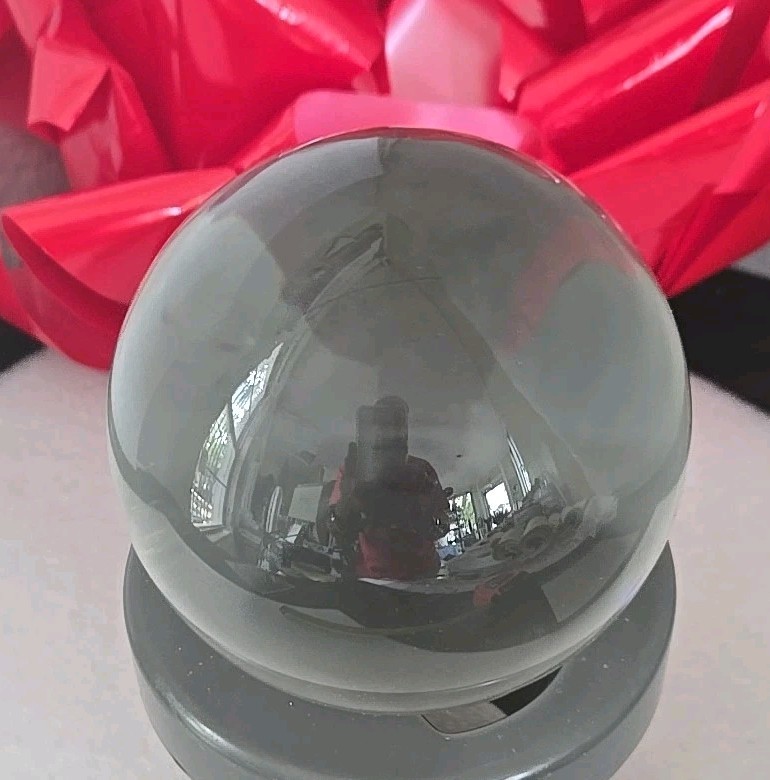 BACCARAT FRANCIA SIRIUS BOLA DE CRISTAL ORBE ESFERA 4" EXCELENTE FIRMADO FALTA BASE