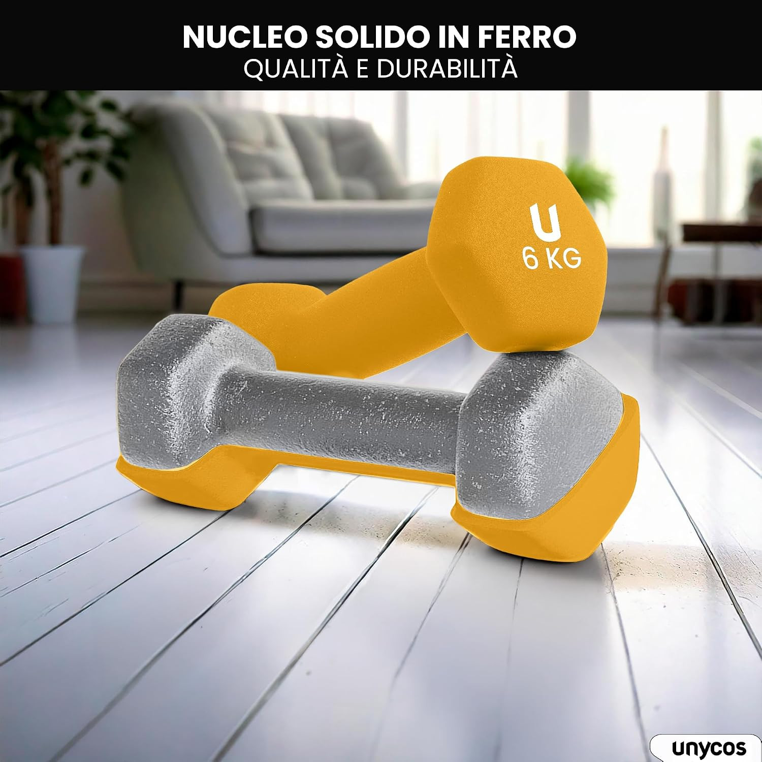 Coppia di manubri esagonali 1-10 kg antiscivolo foto 3