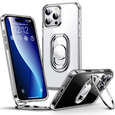 iPhone 16 Pro Max Hülle, Klar, Ring Ständer, Stoßfest UVP 12£