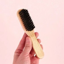 Boar Bristle Hair Brush Unisex Barber Styling Brush for Thick  Fine Hair