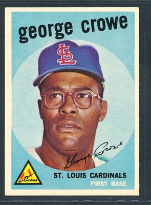 1959 Topps #337 GEORGE CROWE St. Louis Cardinals ~ EX-MT
