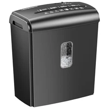 8-Sheet Micro Cut Paper Shredder with Handle 4 Gallons Shreds Credit Card/Staple