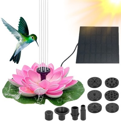 Solar Garten Springbrunnen 2,5W Fontäne Wasserspiel für Teich Vogelbad Outdoor