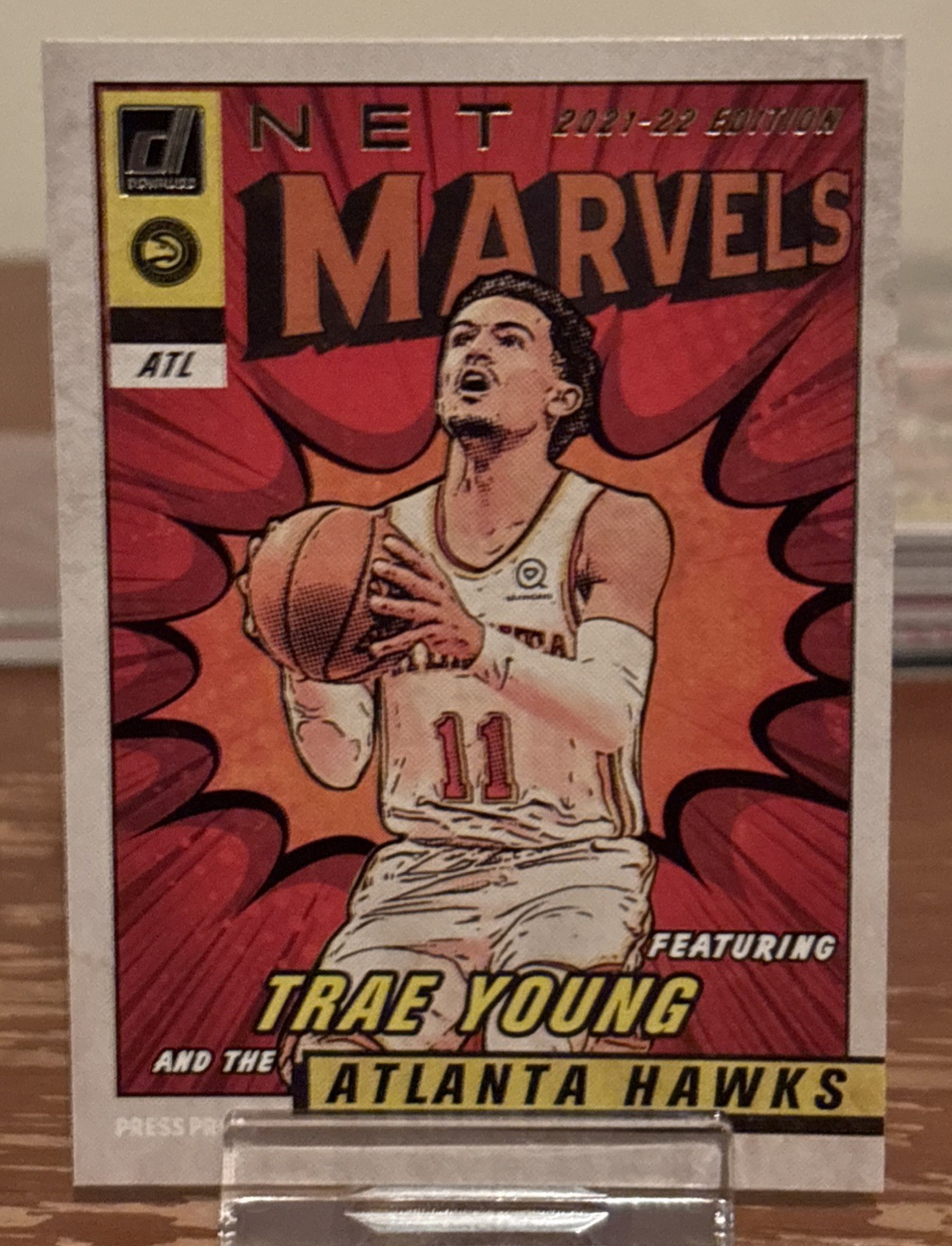 Trae Young 2021-22 Panini Donruss Net Marvels #5 Atlanta Hawks