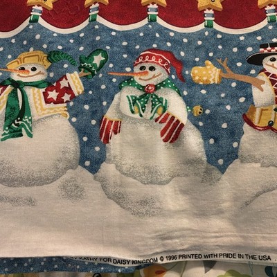 Daisy kingdom 1996 blizzard boys border 64  x44 vintage