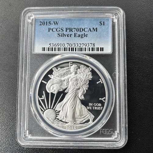 2015-W  $1  PROOF AMERICAN SILVER EAGLE (ASE/SAE) PCGS PR70 DCAM  #3327938