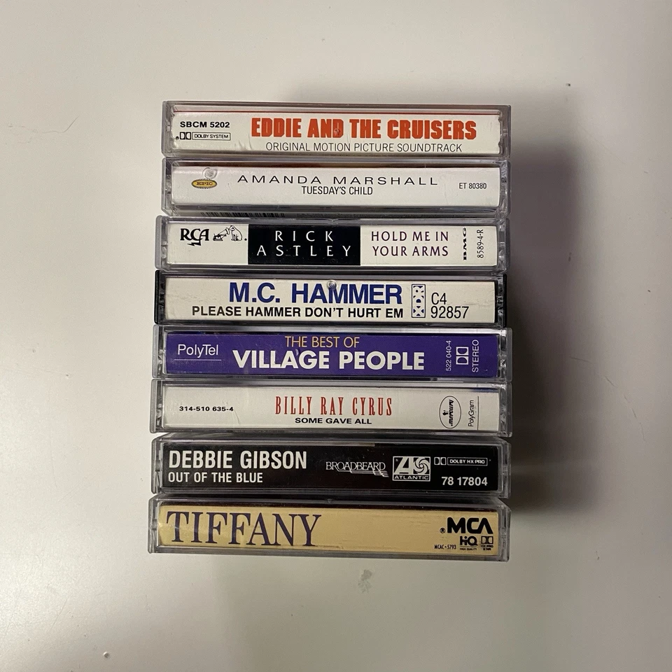 Vintage Lot 8 Cassette Tapes 80 90 Rock Rap Pop Tiffany, MC Hammer - Image 3 of 4