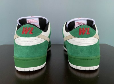 Warren Lotas Jason Toxic Green Dunk Low Sneakers Men display picture 3