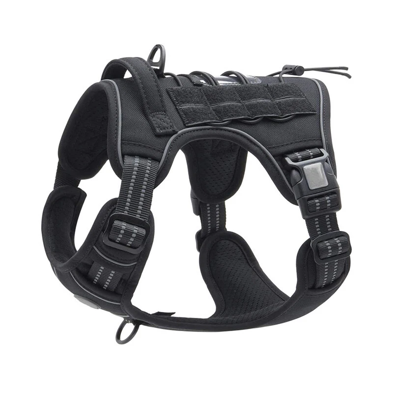 Dog Harness No-Pull with 2 Leash Clips Adjustable Pet Vest Reflective
