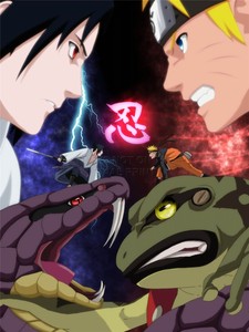Art Print Poster Manga Anime Naruto Sasuke Frog Snake Fight Japan Nofl0042 Ebay