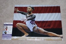 SIMONE BILES SIGNED 11x14 PHOTO JSA COA PARIS 2024 OLYMPICS GOLD MEDAL GYMNAST