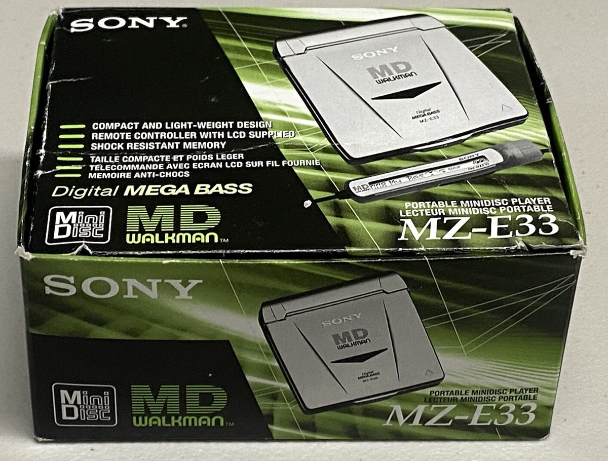 SONY MD WALKMAN 【MZ-E33】 SONY MZ-E33 Minidisc Player MD WALKMAN Black Tested Japan | eBay