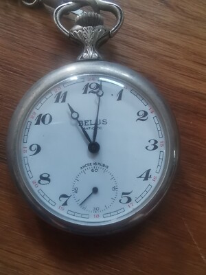 Montre De Poche Ancienne Châtelaine En Argent - Mécanique à Remontage Manuel