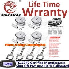 Connecting Rod Engine Piston Ring Kits For Buick Chevrolet GMC Saturn 12578324