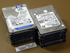 LOT (10) 1TB Mixed Brand / Model SATA 2.5" Laptop Hard Drive