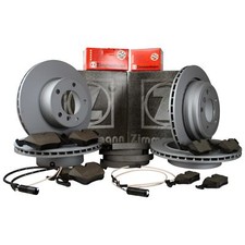 BMW X5 E70 Zimmermann Bremsscheiben Kit + Bel�ge Bremsbacken Wako Vorne + Hinten