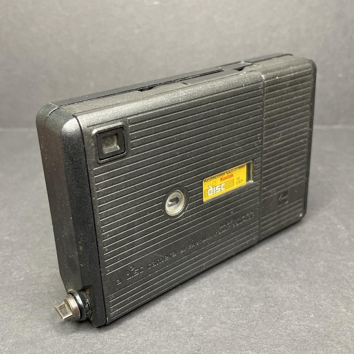 Vintage 1982 Kodak Disc 8000 Black Built-in Electronic Flash Lens