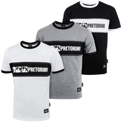 PRETORIAN T-Shirt Herren Pit Bull Hooligans MMA Boxen Muay Thai Gym Kickboxen 