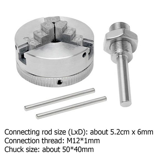 Z011 3 Manuelle Drehfutter Self-Center-Bohrfutter für Drehmaschine Werkzeug ~~ - Bild 10 von 10