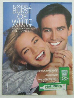 1992 PEARL DROPS Stain Fighting Tooth Polish Dental Dentist Office Magazine Ad