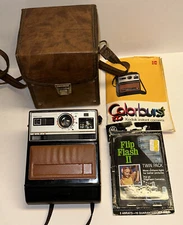 Vintage Kodak Colorburst 100 Instant Polaroid Camera, Case Instructions