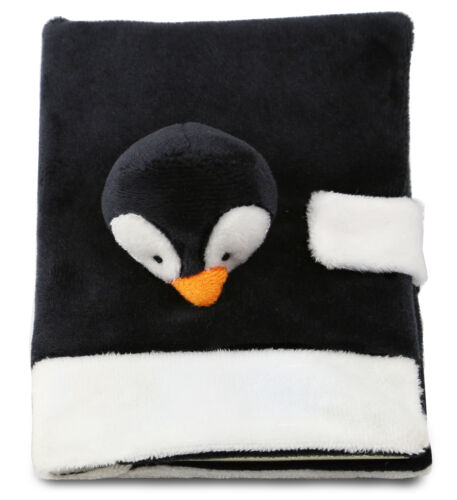 DolliBu Penguin Plush Notebook, Unique Plush Personal Writing Journal, 5.4 Inch - Picture 1 of 7
