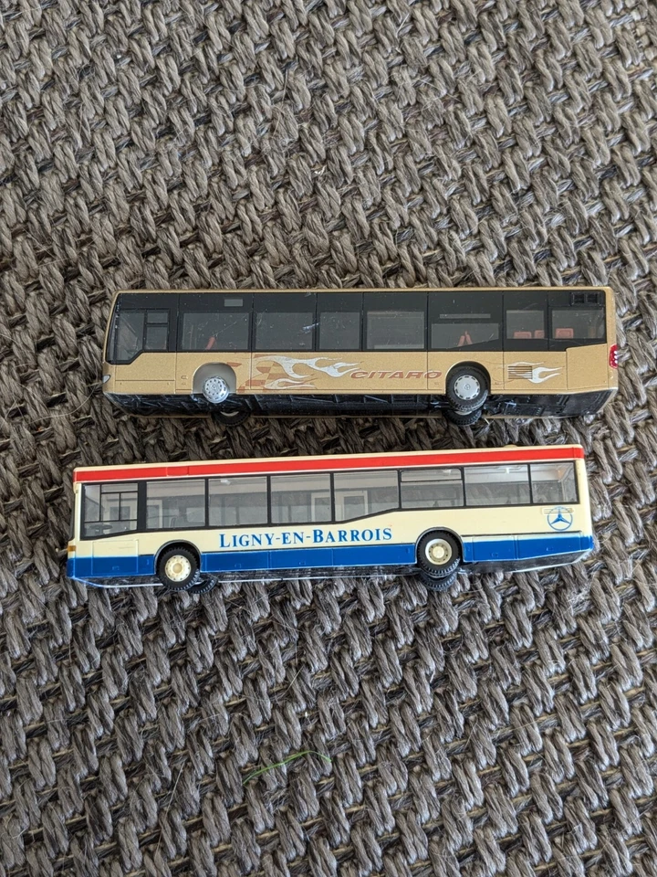 Véhicule - Jouet - Toy - Lot De 2 Bus Mercedes-Benz Citaro, Mercedes O 405 1/87 - Photo 2/4