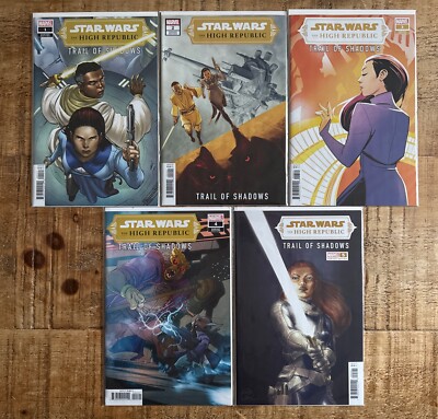 STAR WARS THE HIGH REPUBLIC TRAIL OF SHADOWS 1-5 COVER B VARIANT SET