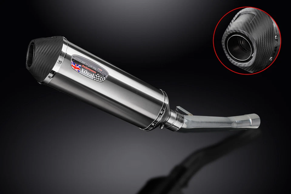 Suzuki GSX600F 600 Katana 1997-2006 13.5" X-Oval Kit de silenciador de escape de acero inoxidable Foto 3 de 4