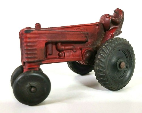 Vintage ARCOR Safe Play Toys Red Rubber Tractor Toy - Made in USA - Picture 4 of 11